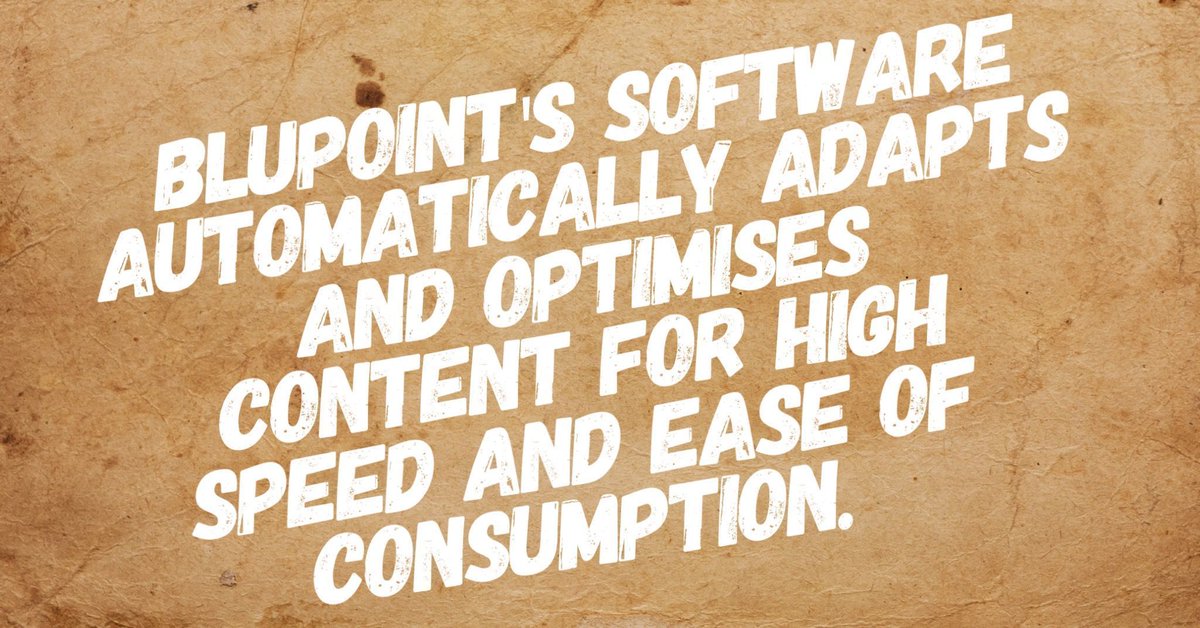 _blupoint's tweet photo. 5/10 reasons why you should join the BluPoint journey: BluPoint’s quality technology proprietary software automatically adapts and optimises content for high speed and ease of consumption. https://t.co/RzlEtQstdf #connecttheworld #lifechangingtech #crowdfunding https://t.co/aRapnTtZsx
