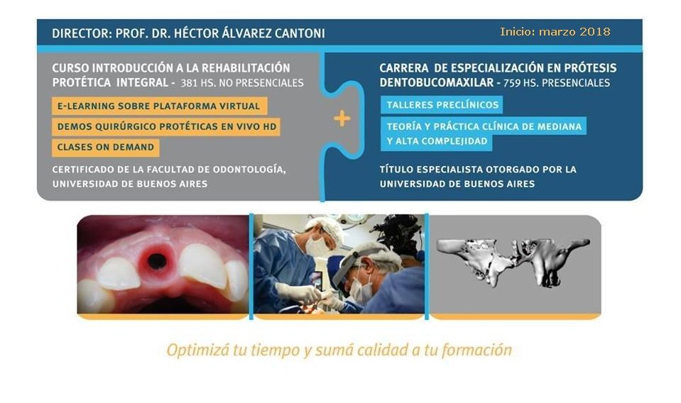 RPQIntegral's tweet photo. #Inscripción2018 Proyecta  tu futuro profesional elearning@odontologia.uba.ar
 La odontología hoy 
 Carrera de Especialización en Prótesis Dentobucomaxilar
 Director: Prof. Dr. Héctor José Álvarez Cantoni
 https://t.co/H1y6XIWbd6
 #Odontología #Prótesis #ÁlvarezCantoni https://t.co/6Wcl9k39W8
