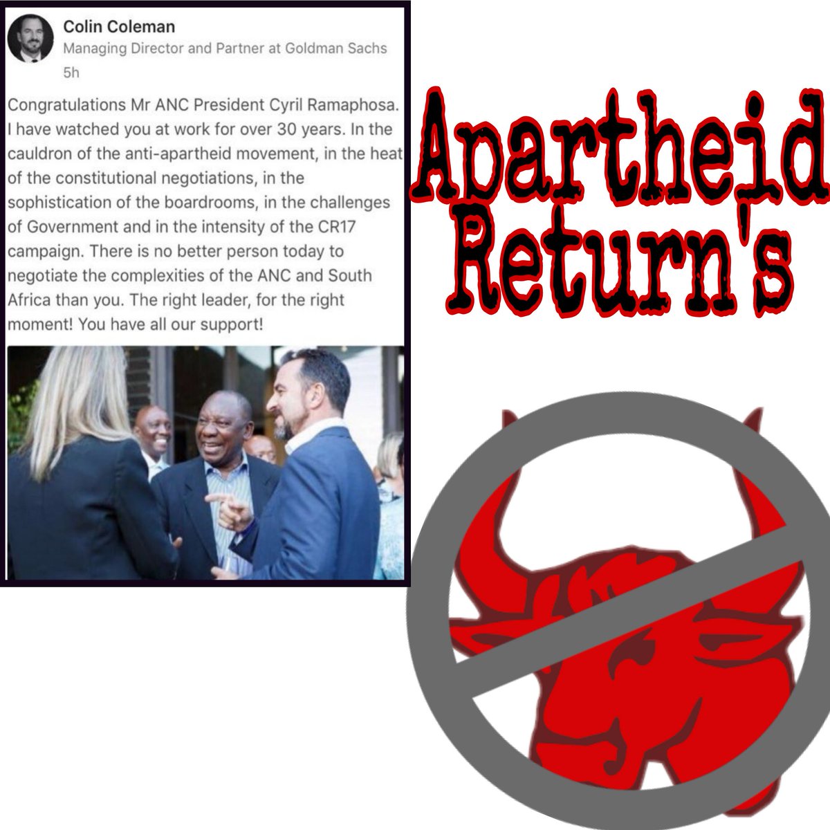 Mpho_Maimane's tweet photo. @CyrilRamaphosa strongly opposes #RET because he thinks it will harm our economy.I have a suggestion fr u #Ramaphosa,if u care so mch abt SA resign frm the #ANC Presidency post.This will make us happy.Apartheid is bck. #ANC54 #CyrilRamaphosa @IOL @News24 @MYANC @ANN7tv @TimesLIVE https://t.co/mg1SWqeoc0