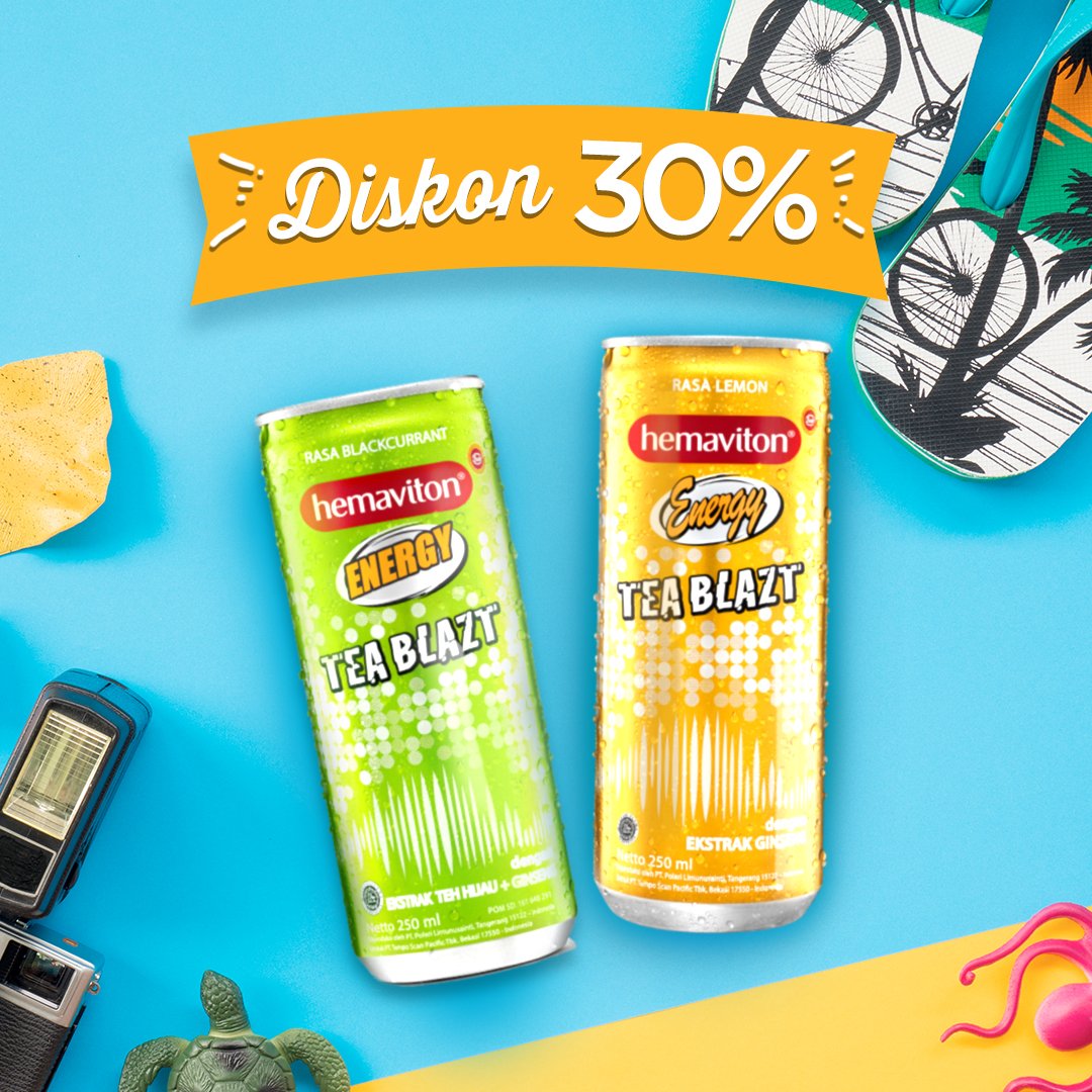 TeaBlazt's tweet photo. Siapkan agenda seru buat menikmati pesta kembang api malam tahun baru nanti bersama hemaviton Tea Blazt, Guys. Ada promo 30% lho sampai akhir bulan ini! https://t.co/M8kZQJIC3M