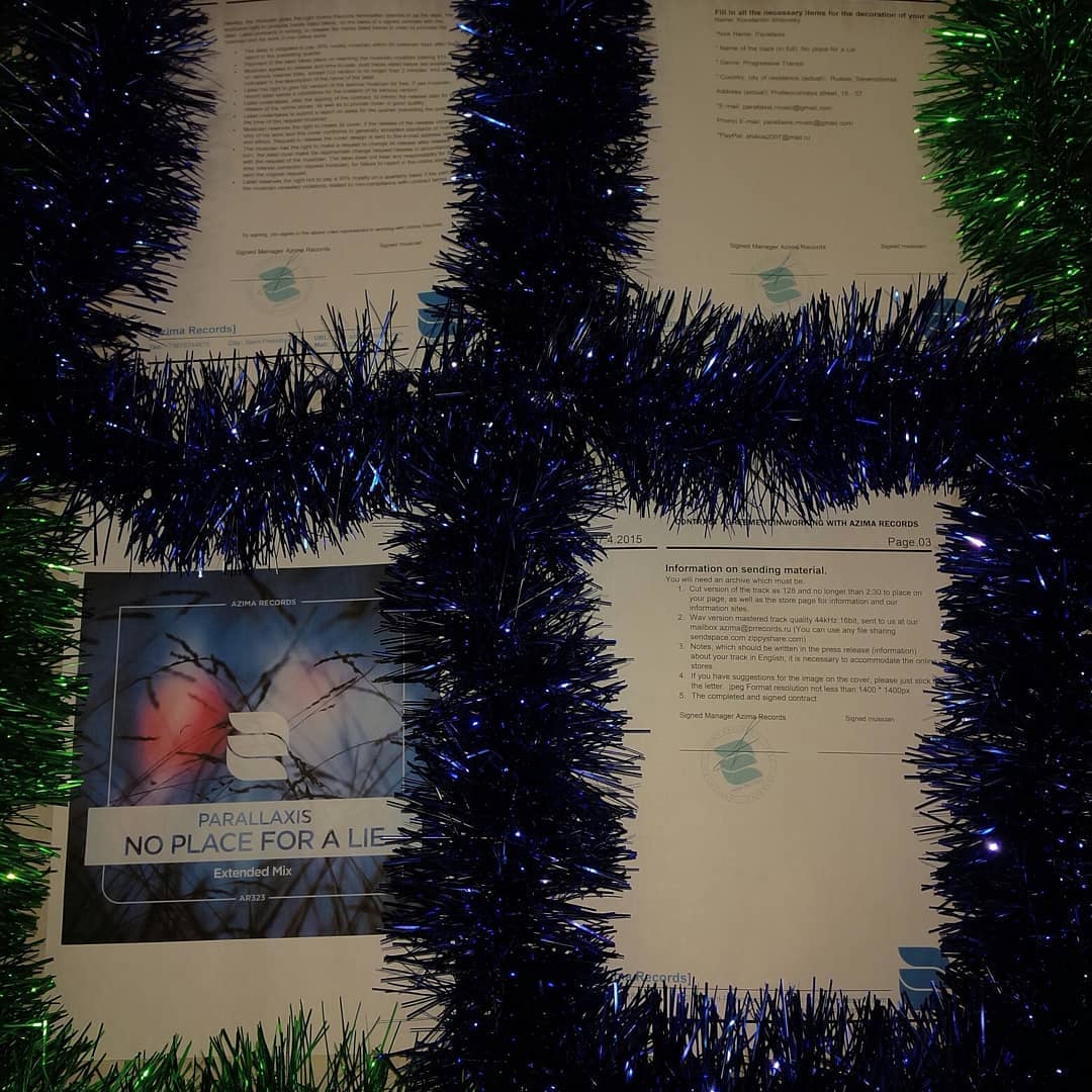 invironmusic's tweet photo. #Parallaxis #AzimaRecords #TranceFamily #FirstWork #HappyNewYear Этот год ознаменовался выходом моего первого трека "No Place for a Lie" на Azima Records.👏Так же много нового материала🤝Спасибо всем, кому интересно моё творчество.🙏 С наступающим Новым Годом🎄🎊🎉 и до встречи! https://t.co/ZqWQzS6lpz