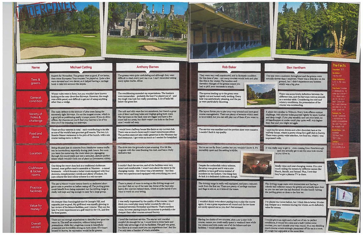 FoxhillsSurrey's tweet photo. Thanks for the fabulous review @TheTodaysGolfer 😄🏌️♂️ https://t.co/ny4dNnJ7dU