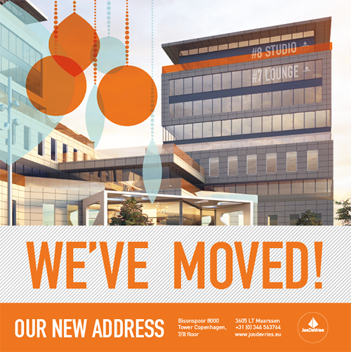 We've moved! Our new office is a modern and creative melting pot. On the eighth floor you will find our Studio; the new home of our designers, architects and strategists. The Lounge, on the seventh floor, is our creative workshop space where we organize events and brainstorms.