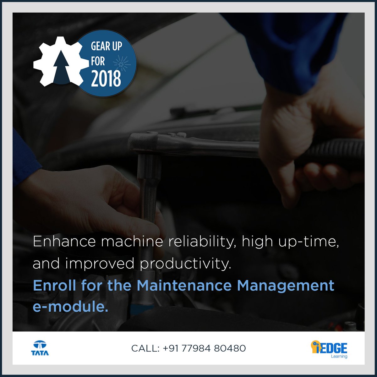 iEDGE_Learning's tweet photo. To know about Maintenance Management e-learning module, visit https://t.co/Tc1gPeAiBh.
Contact us on 7798 480 480 | info@iedgelearning.com
#GearUpFor2018 #emodule #elearning #iEDGE #MaintenanceManagement https://t.co/5F0lMv7aWN