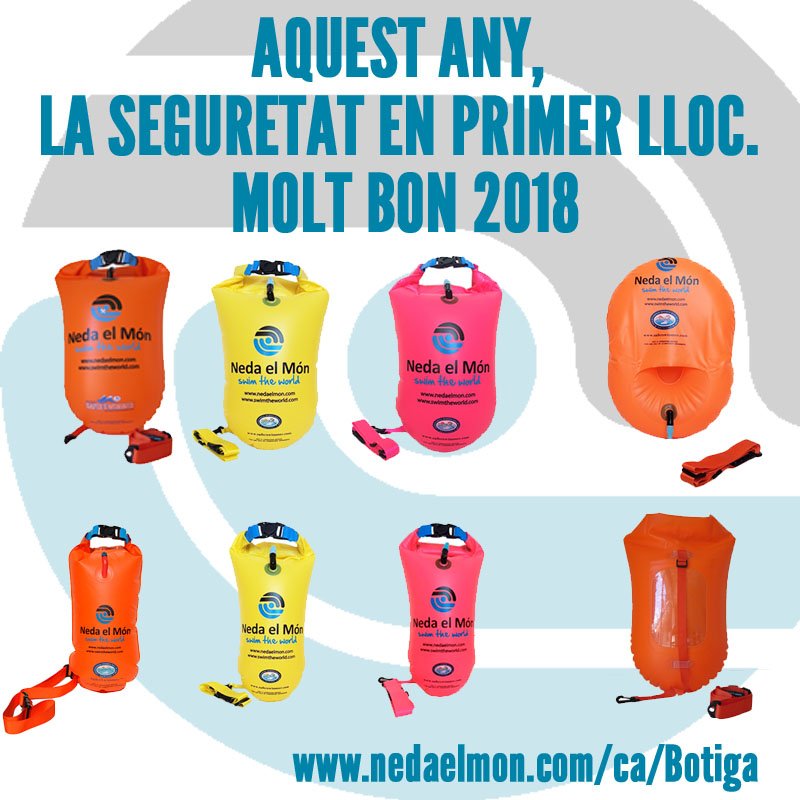 Bon any nou!! #aigüesobertes #aguasabiertas #openwater #eauxlibres #nedaelmón #2018 #seguridad #seguretat #safety #sécurité nedaelmon.com/ca/Botiga