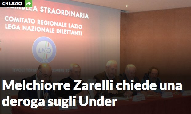 #Under #Eccellenza #Promozione Il <a href="/lndlazio/">LND Lazio</a> chiede una deroga
goo.gl/QDfVvV