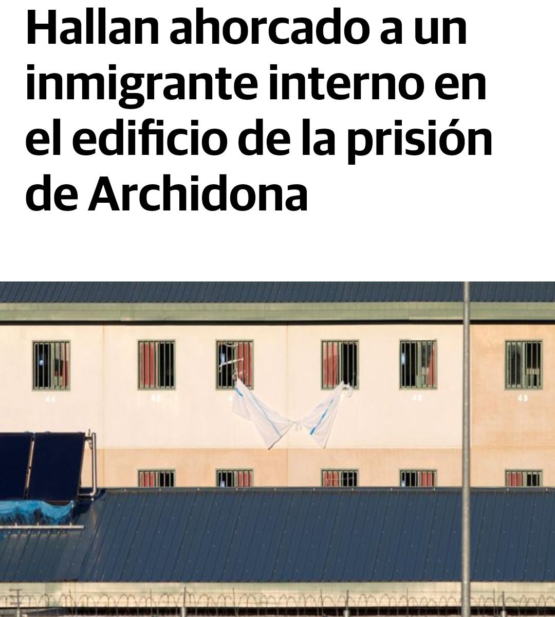 Esperamos que el señor Ministro <a href="/zoidoJI/">Juan Ignacio Zoido</a> y todos los responsables del encierro de estas personas en #Archidona duerman bien esta noche. Porque habrá una familia que no lo hará.
<a href="/CiesnoM/">CIEsNO_mlg</a> <a href="/CIEsNO/">CIEs NO (València)</a> @TanquemElsCIEs <a href="/APDHA/">APDHA</a> <a href="/patucafvicens/">Patricia Fdez Vicens</a> @caravanagrecia <a href="/desalambre/">Desalambre</a> <a href="/ymouled/">Youssef M. Ouled</a>