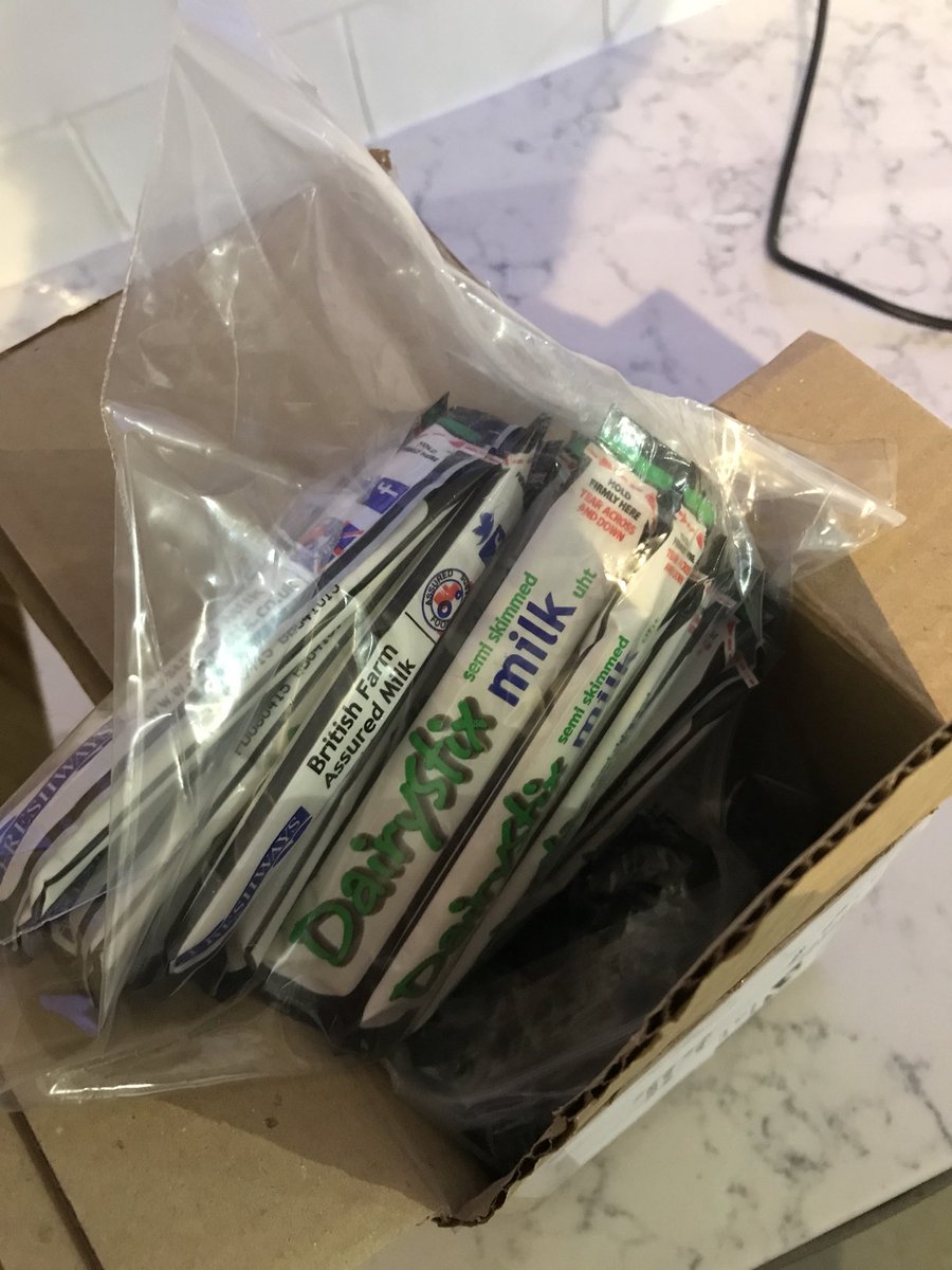 When you have a meeting in 10 minutes and no milk! It’s snowing outside and you realise you have these bad boys in the cupboard #preperationiskey