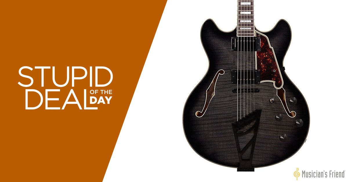 musiciansfriend's tweet photo. π¨ Stupid Deal Alert π¨
@DAngelicoNY Excel Series DC Semi-Hollowbody Electric Guitar
Only $749.99! (Was: $1599.99) | #SDOTD (12/29/17)
https://t.co/WwYPBhWMyO | Limited quantities, while supplies last. https://t.co/LGVQdbvPED