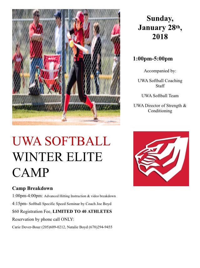 Uwa Softball On Twitter Dont Miss It University Of West