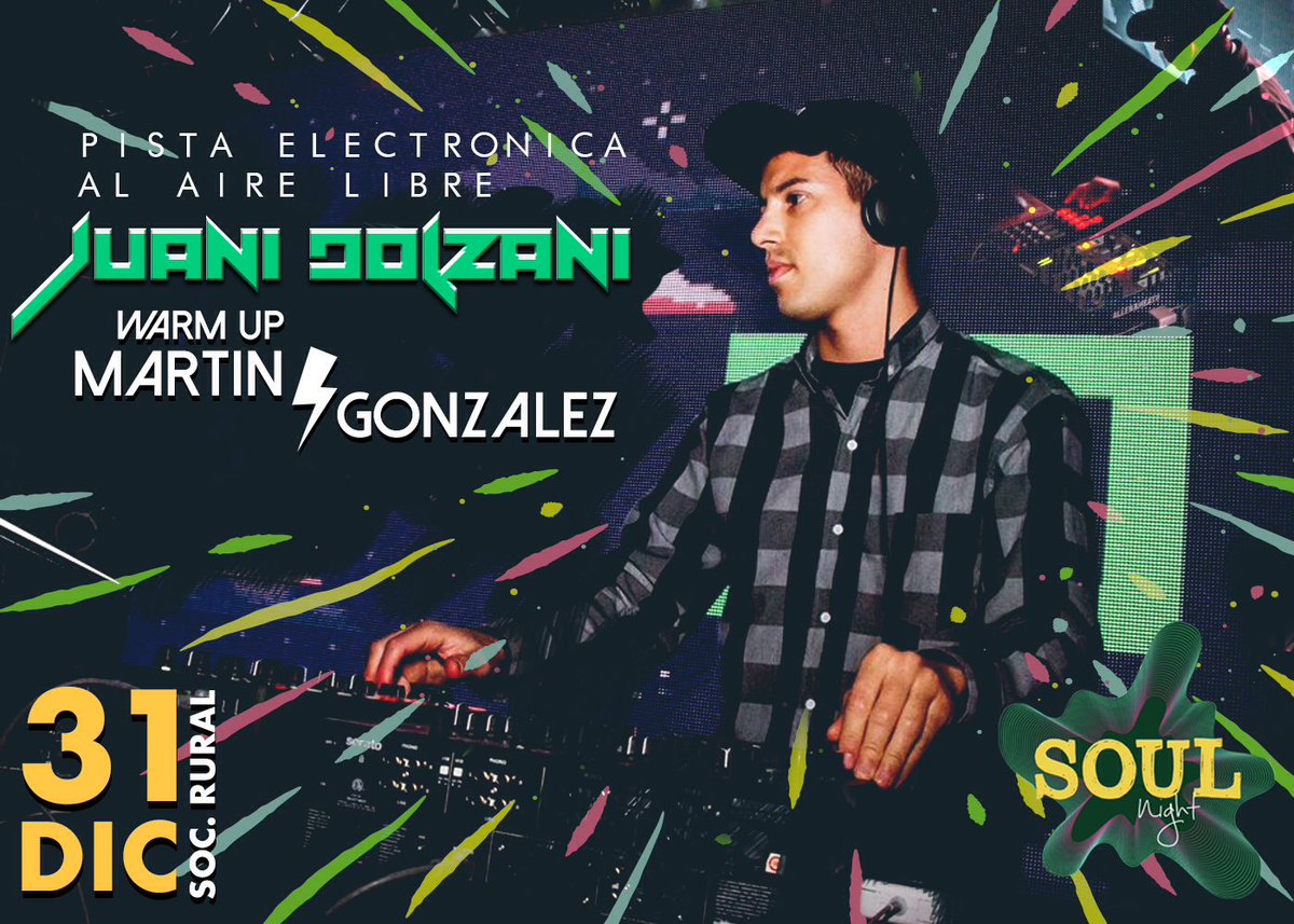 Soulnight2018's tweet photo. Para bailar bajo las estrellas te presentamos una pista electronica con sonido de última generación y pantallas led al aire libre.👊💣 #Soulnight #LaFiestaDelVerano #31dic #SocRural
👉JUANI DOLZANI 
👉MARTÍN GONZALEZ (WARM UP) https://t.co/ByeK09UNQz