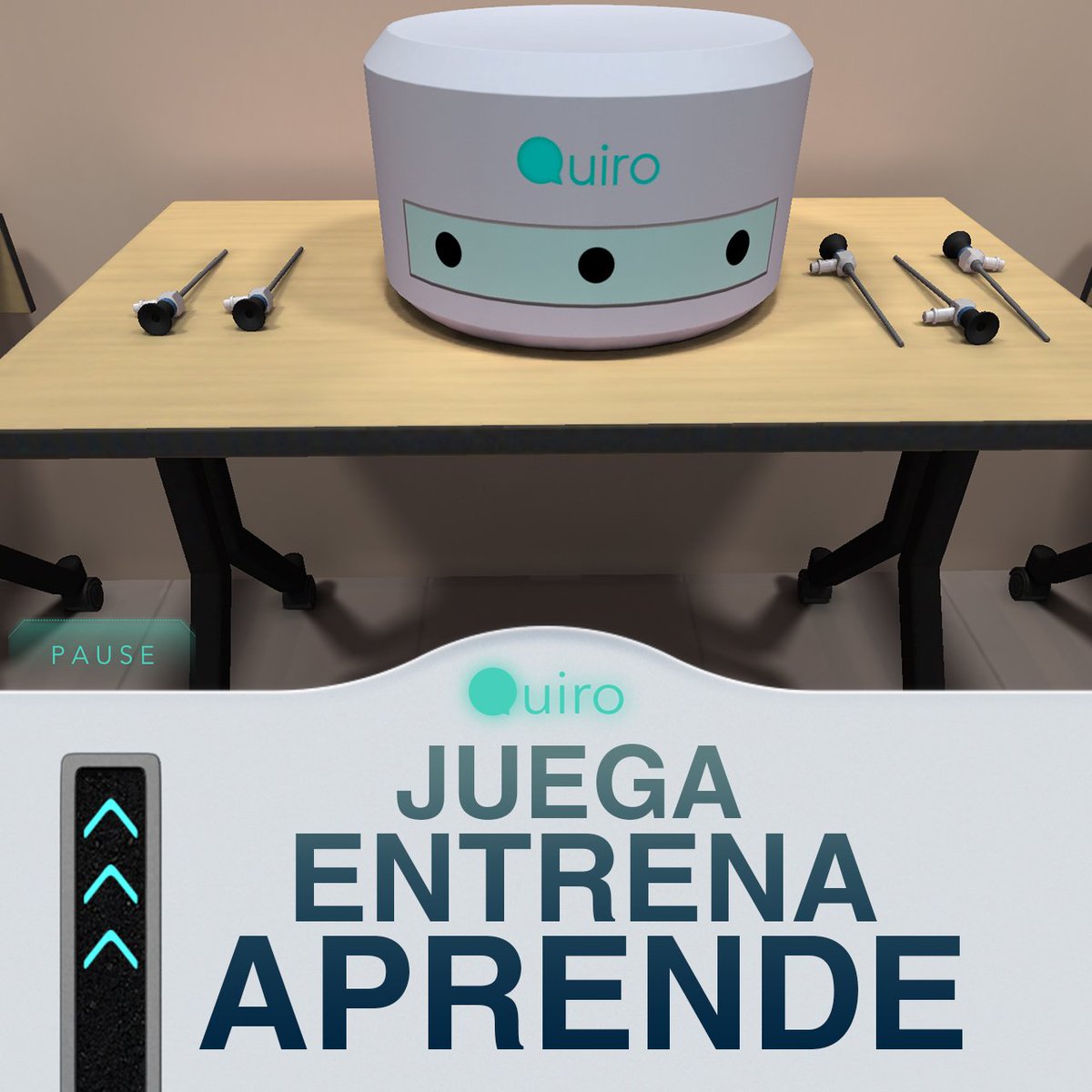 Cada nivel de #Quiro está diseñado para que mejores tus habilidades quirúrgicas. No solo estás jugando, estás entrenando #QuiroApp
