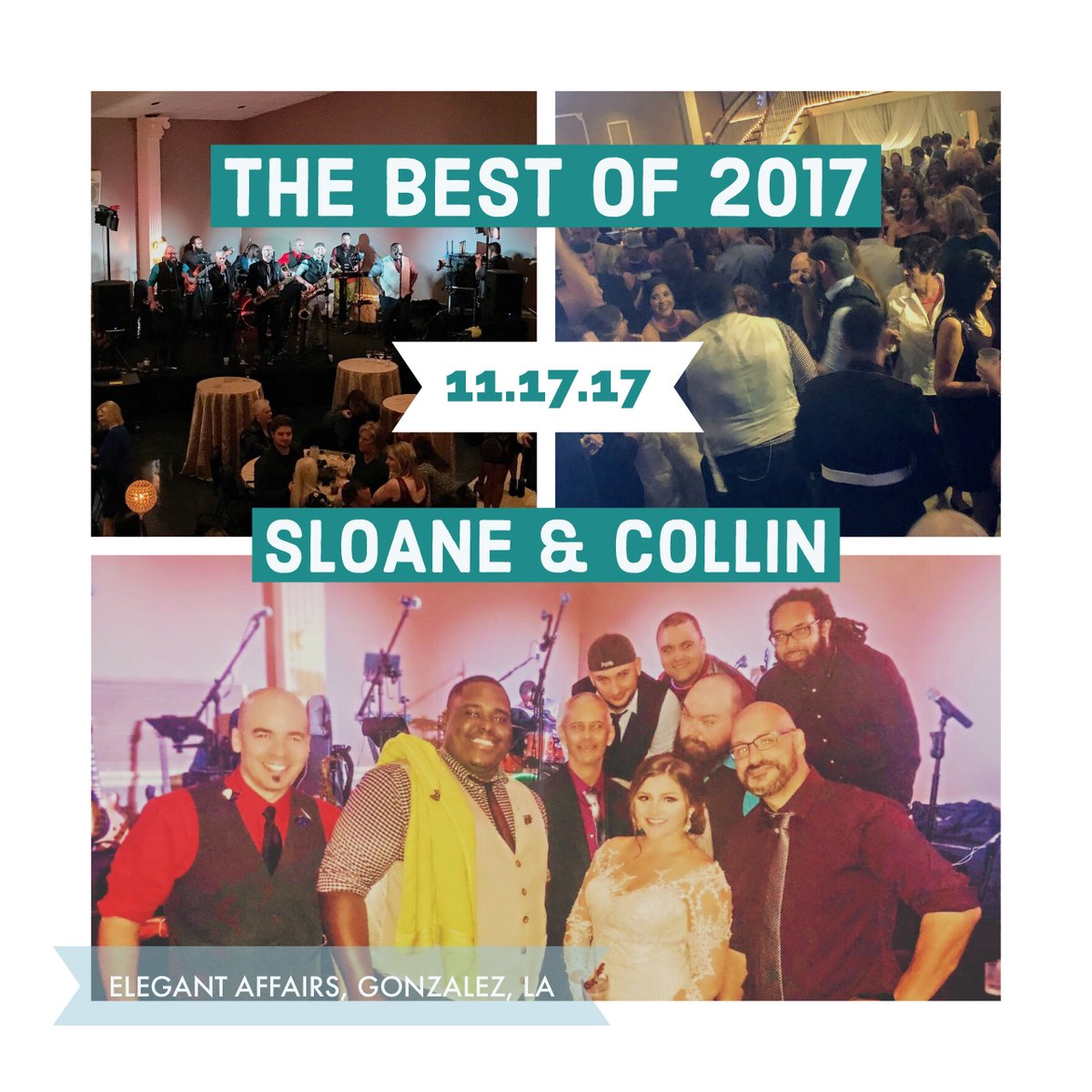 SouledOutLA's tweet photo. November #bestof2017 goes to Sloane and Collin for their #wedding that made the whole town dance at Elegant Affairs in Gonzalez, LA #SouledOutLA #wearetheparty #CouplesChoice2017 #CouplesChoice2018 #weddings https://t.co/qvcisTePSg