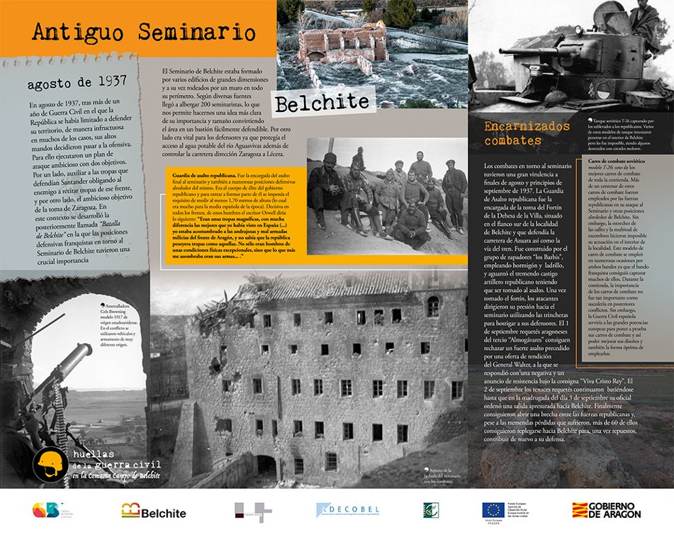 campobelchite's tweet photo. Ya solo nos quedan por presentar dos localizaciones de la nueva ruta #turística "Huellas de la #GuerraCivil". La penúltima de ellas es el #Seminario en #Belchite. #campobelchiteimpresionante
Toda la información aquí ⤵️⤵️https://t.co/t03zQucq5U https://t.co/lHARHf5N6U