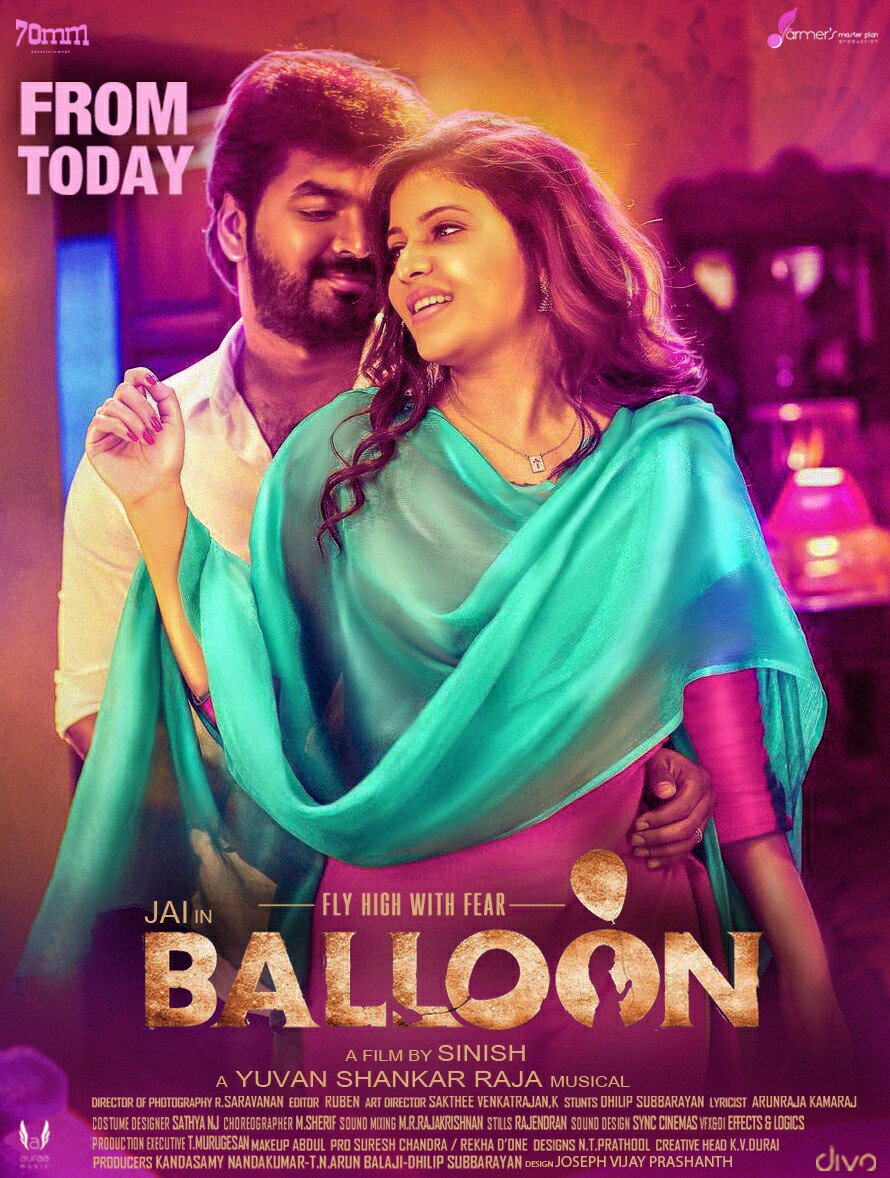 Prashanth_Josep's tweet photo. #Balloon🎈 #PosterDesign @sinish_s @Actor_Jai @yoursanjali #BalloonFromToday https://t.co/5fDghwWDHO