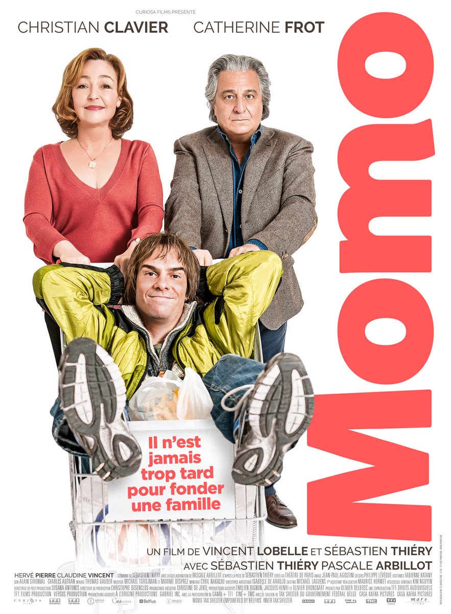 CClavierFan's tweet photo. #Momo au cinéma !! Un film de Vincent Lobelle et Sébastien Thiéry ! Avec l’excellent @Ch_Clavier et la très belle Catherine Frot ! Il n’est jamais trop tard pour fonder une famille !😉 #TeamClavier https://t.co/2u1Fr0KmUH