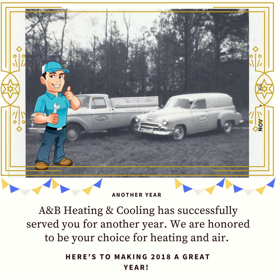 ab_hvac's tweet photo. Another great year of customer service! #2018 #newyear #newyear2018 #hvac https://t.co/cOr3iDpjIN