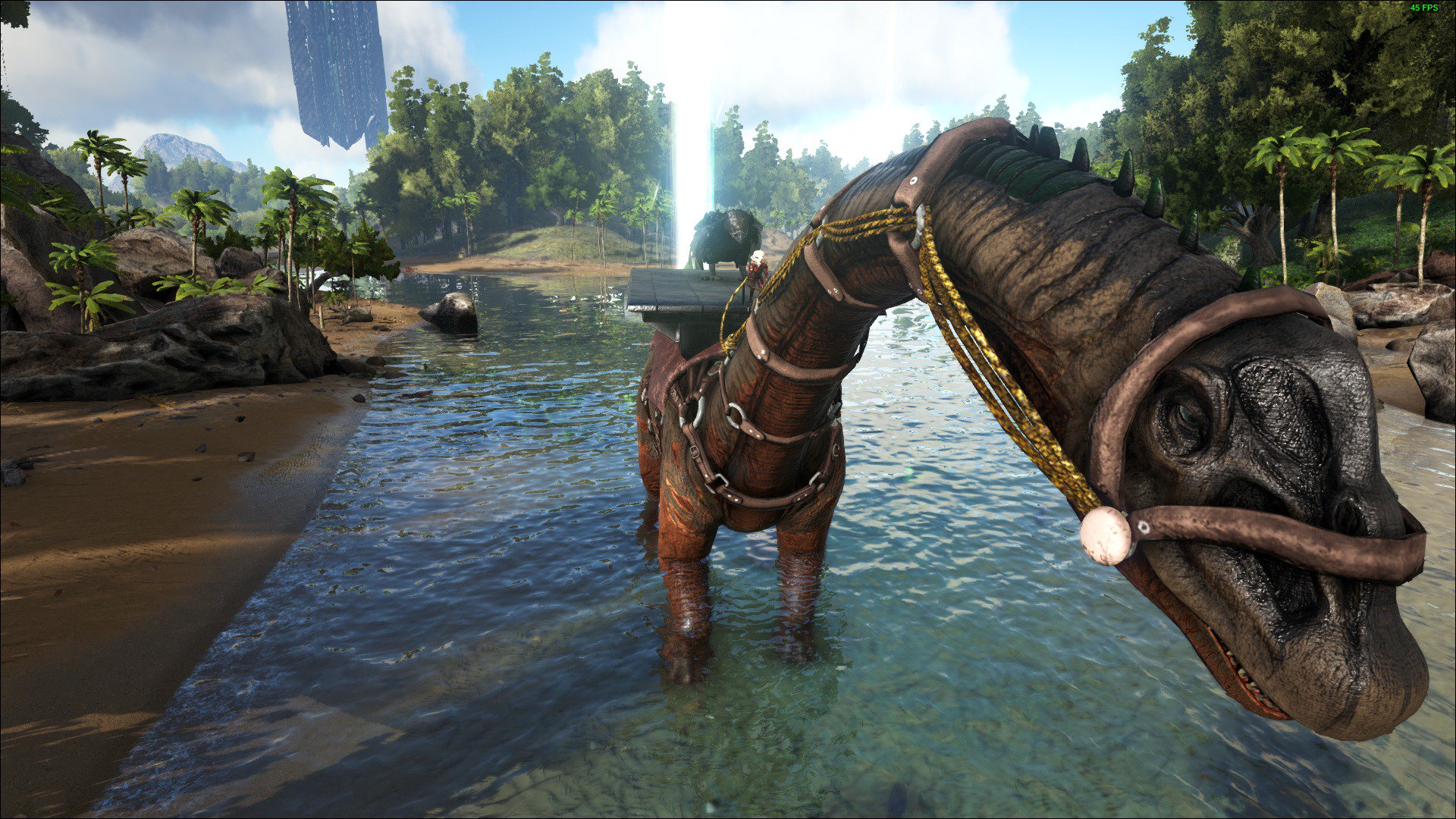 ピピ Fo4 Ar Twitter Arkで２番目に大きい恐竜ブロントサウルスをテイムした あまりに大きいため背中に拠点を作れちゃうのだ 設置数の制限あるけど 移動拠点なんてロマンあるよねぇ ちなみに移動は超遅い Ark Arksurvivalevolved T Co