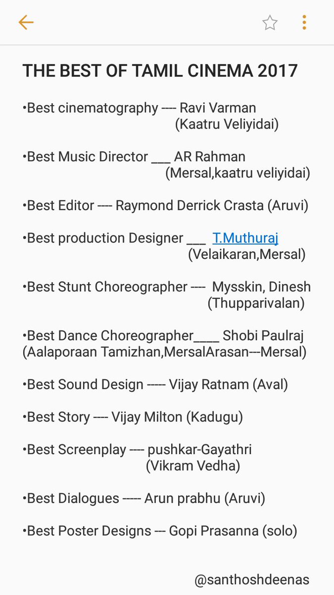 dragondeenas's tweet photo. @FilmCompanion @cinemapayyan @baradwajrangan @FilmCompanion #FCCriticsPoll https://t.co/8L9mOO8ff9