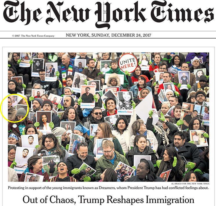 Proud to have stood with the Dreamers and their allies at the Capitol in an action of civil disobedience...resolved to do more in the coming weeks as our representatives in Congress endevour to pass the DREAM Act before January 19th. nyti.ms/2DEB3Ds
