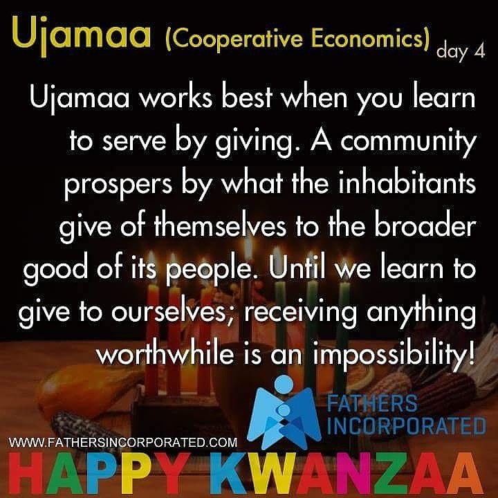 RealDadsRead's tweet photo. A community of people that doesn't support itself can never sustain itself, and will ultimately leave nothing but burden for its children. #knowyourstory #kwanzza #ujamaa https://t.co/9T8aStZiKy