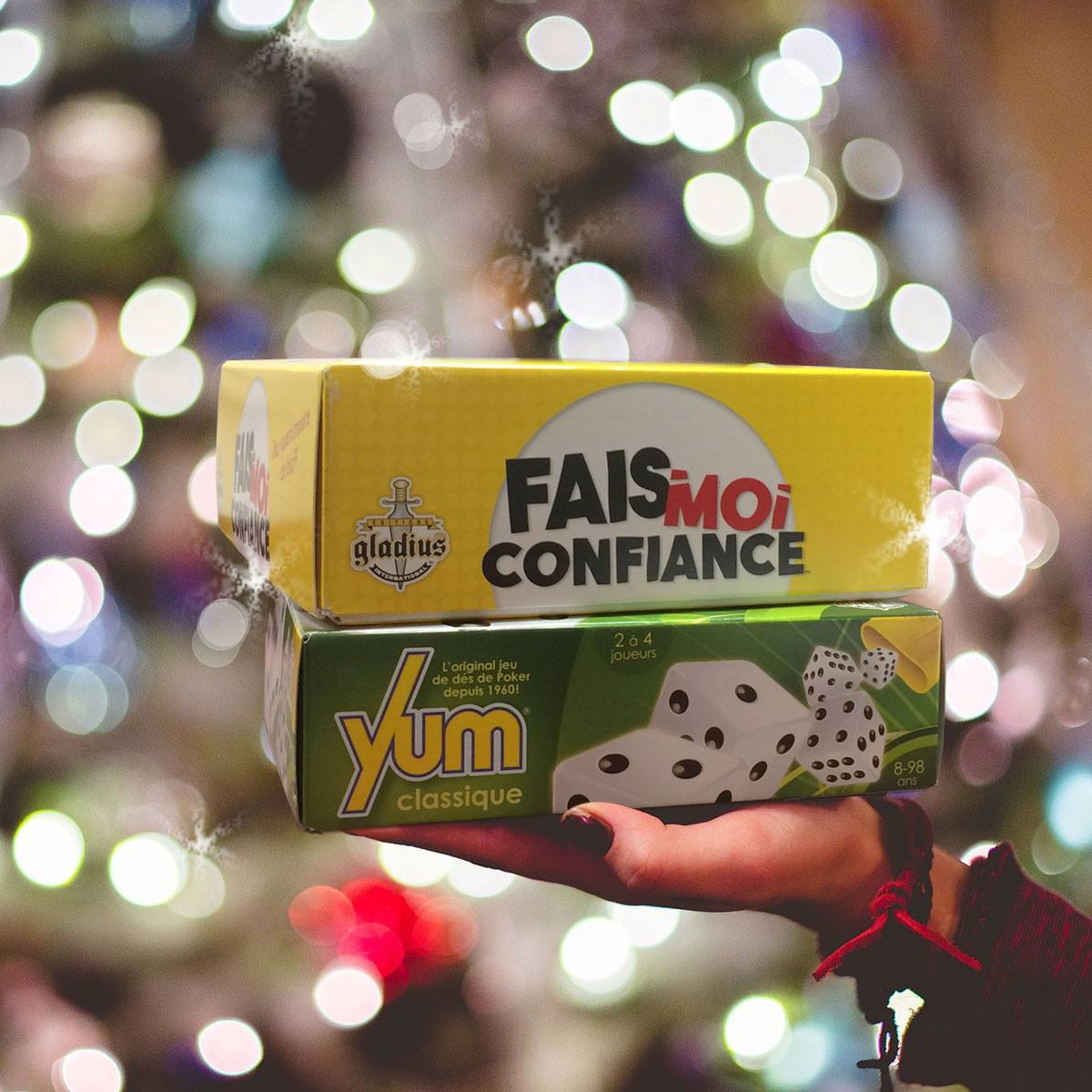 Un party improvisé chez le beau-frère ce soir? N'arrivez pas les mains vides! Passez chez Renaud-Bray ou Archambault et optez pour un jeu Gladius comme Yum ou Fais-moi confiance!