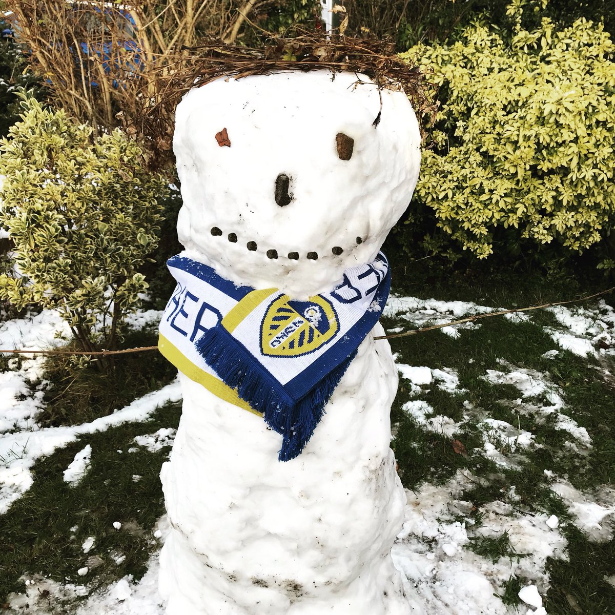 LUFC's tweet image. ✍️ | Leeds United are delighted to announce the new arrival of La-snow-ga, who will join #LUFC on a rolling contract until he melts