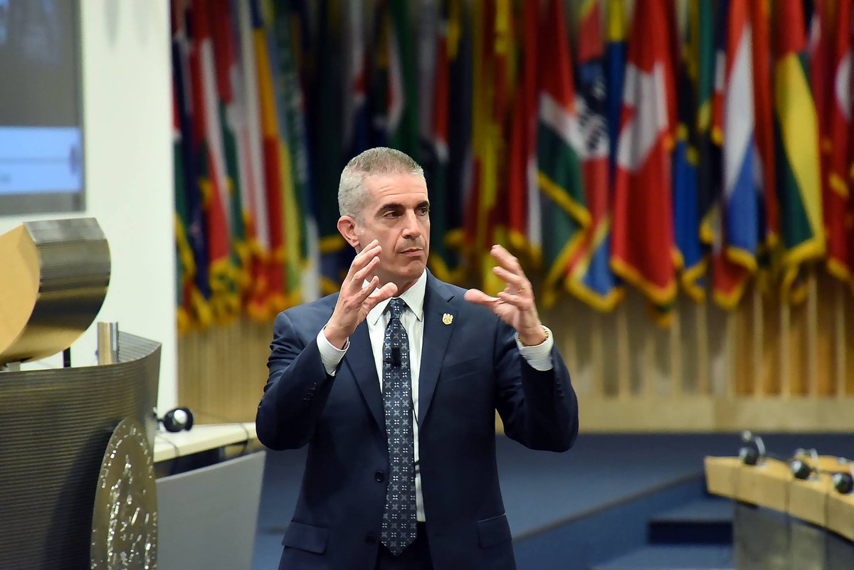 RealNCIS's tweet photo. #YearInReview
Director Andrew Traver spoke to global security professionals attending the three-week Program on Countering Transnational Organized Crime at the George C. Marshall European Center for Security Studies Aug. 15 in Garmisch-Partenkirchen, Germany. https://t.co/e1uQdX7G2g