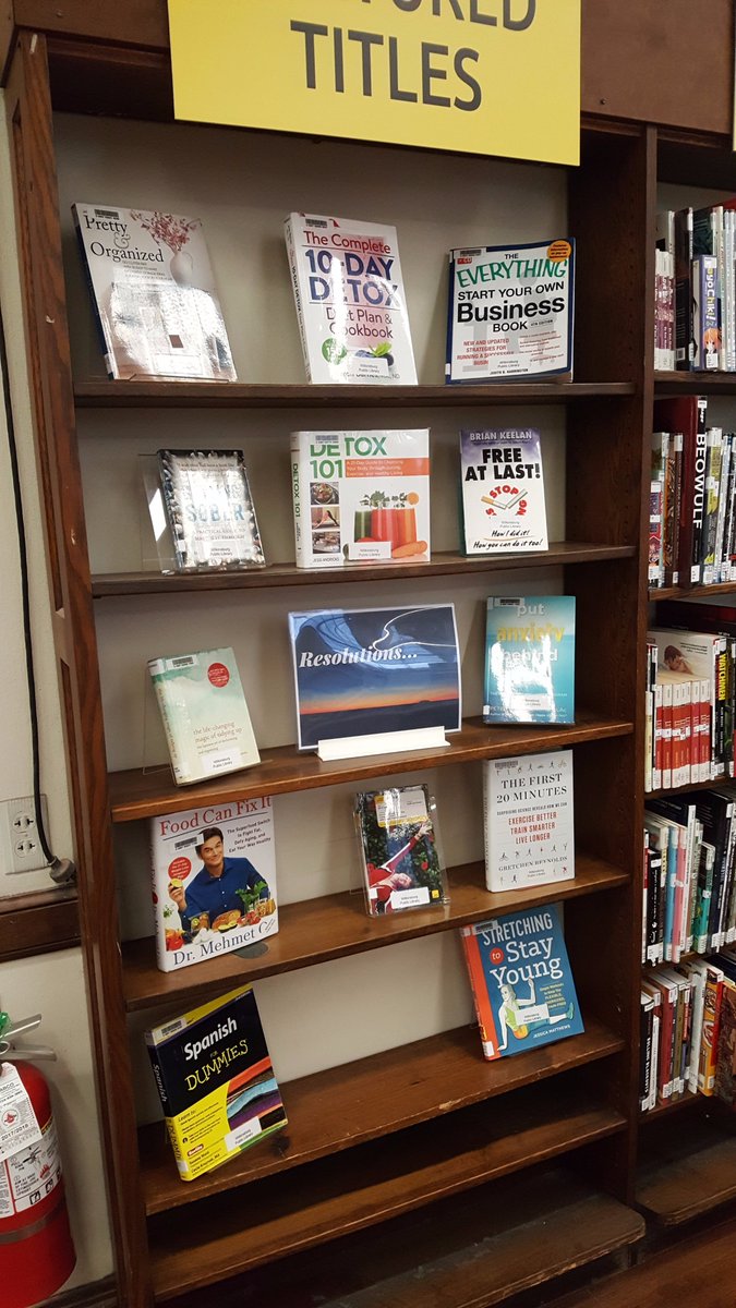 WilkLibrary's tweet photo. Got a resolution? Feel like sprucing up your home in 2018? Come on down to the library - we can help you along. #checkingoutbooks #checkingincheckingout #readmore #resolutions https://t.co/ulAvGhOZip