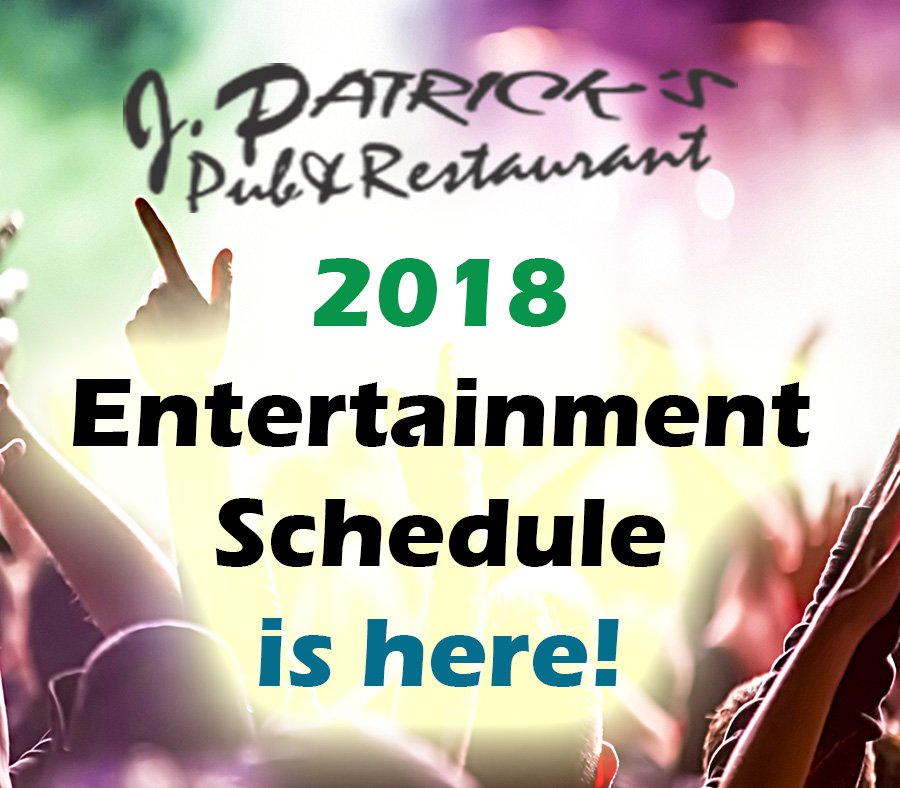 HIFQ's tweet photo. Have you had a chance to check out our 2018 J. Pat's Entertainment Schedule? Take a look to see what bands will be joining us on the weekends this upcoming year >> https://t.co/UH1qtbAzhr #music https://t.co/xNymWrLisH