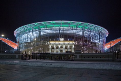 premierliga's tweet photo. ⚡Строительство «Екатеринбург Арены» к #ЧМ2018 завершено. Вместимость нового стадиона составляет 35 тыс. зрительских мест @FCURAL @welcome_2018 @fifaworldcup_ru https://t.co/HsmRRS6fIm