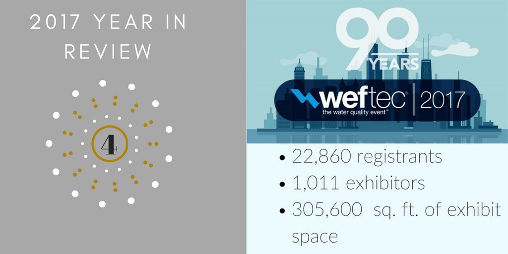 WEForg's tweet photo. #WEFTEC17 was one of the largest and best-attended in its 90-year history! Did you go? What was your favorite memory? Tweet your thoughts! https://t.co/mZ8OEXRlmR
