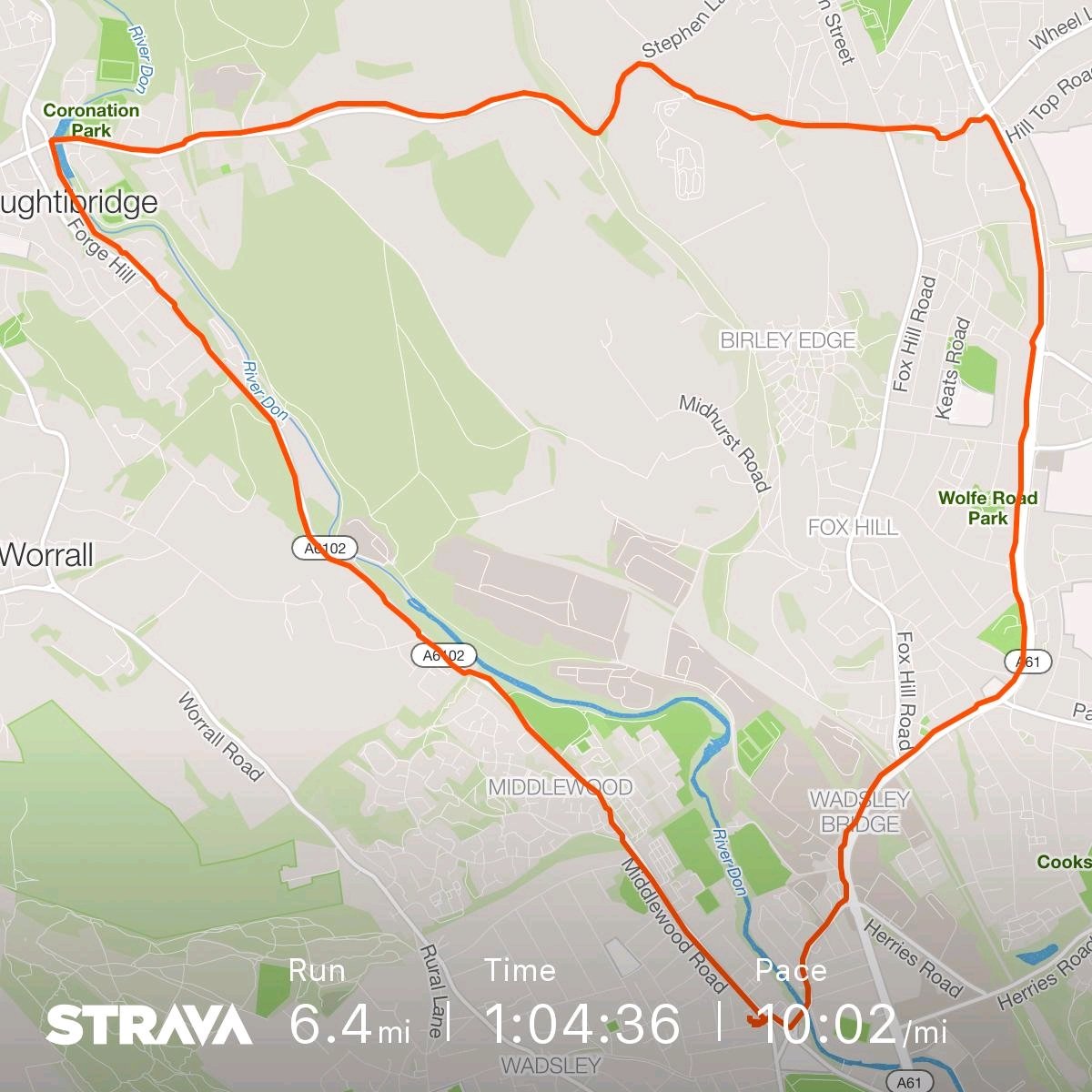 Dronfield01's tweet photo. Check out my run on Strava: https://t.co/PPqLsWkfYT https://t.co/sCOw5GYgFn