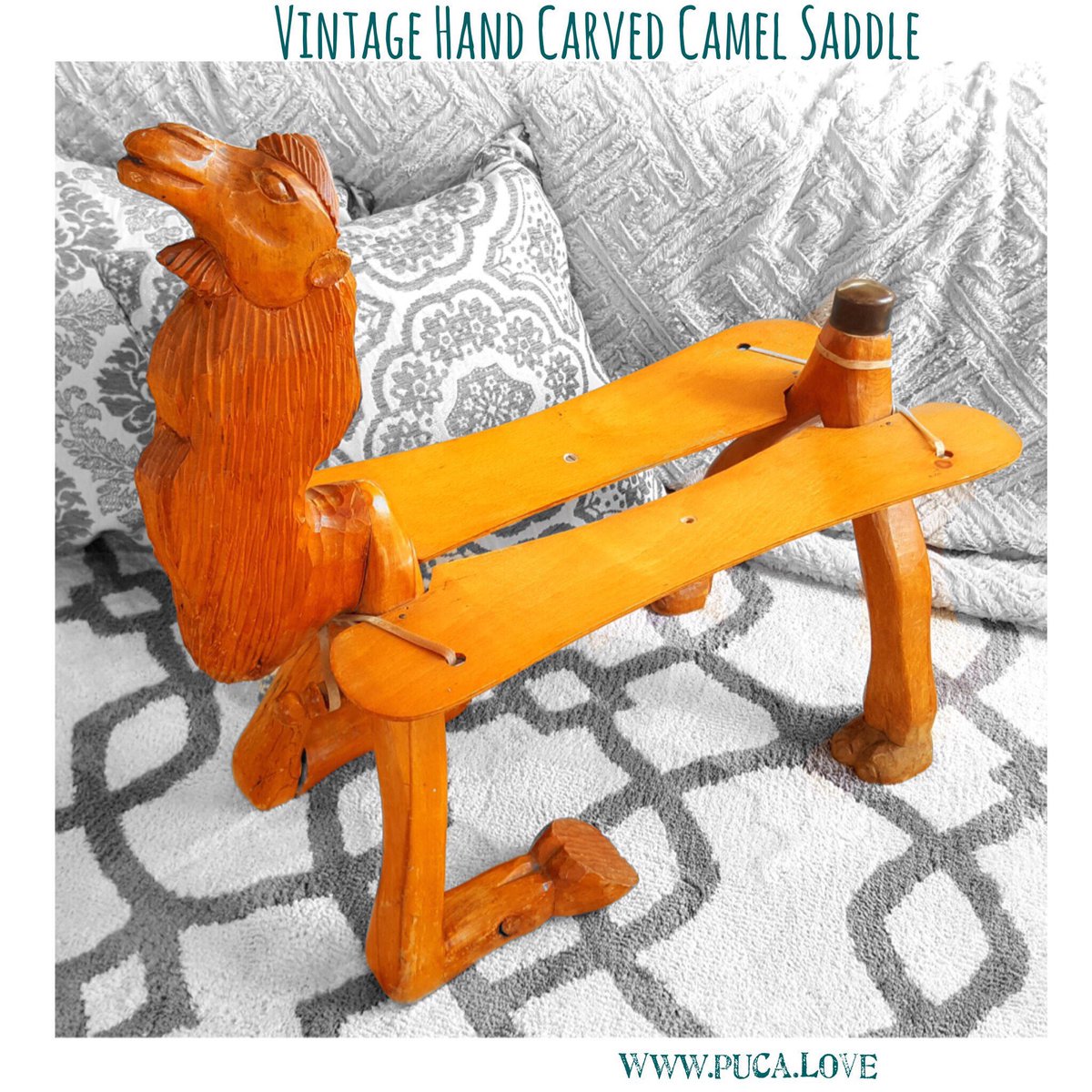 Vancer99's tweet image. my #etsy shop: Vintage Bohemian Carved Camel Saddle  #furniture #bohochic #bohofurniture  #vintagesaddle #moroccan  etsy.me/2CnjmrB