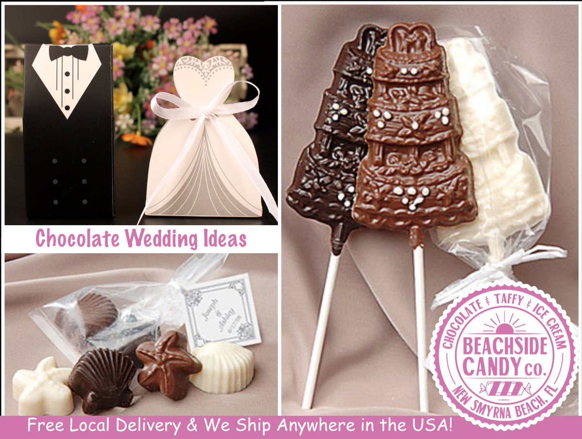 Beachsidecandy1's tweet photo. Engaged? We have some great ideas for your chocolate wedding favors at Beachside Candy Co. ! #Engaged #WeddingIdeas #LoveNSB #WeddingChocolate https://t.co/XFNnDVS8gN