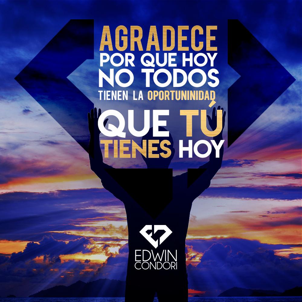 edwincondoric's tweet photo. Entre más agradecido seas, más cosas que agradecer te llegarán... https://t.co/bBIUSiRJ8z