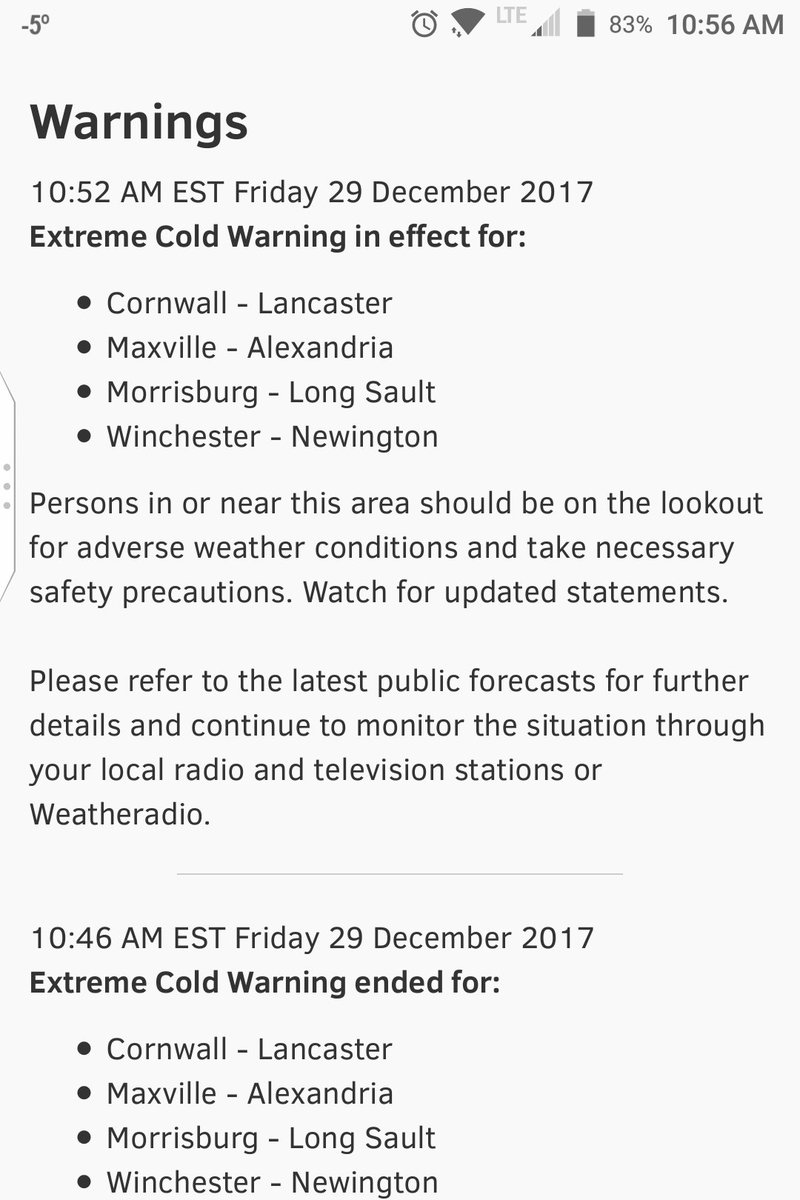 So you can see for yourself, look at the time stamps. #ExtremeCold @environmentca #CornwallON #Morrisburg #Lancaster https://t.co/EEva4FcUcm