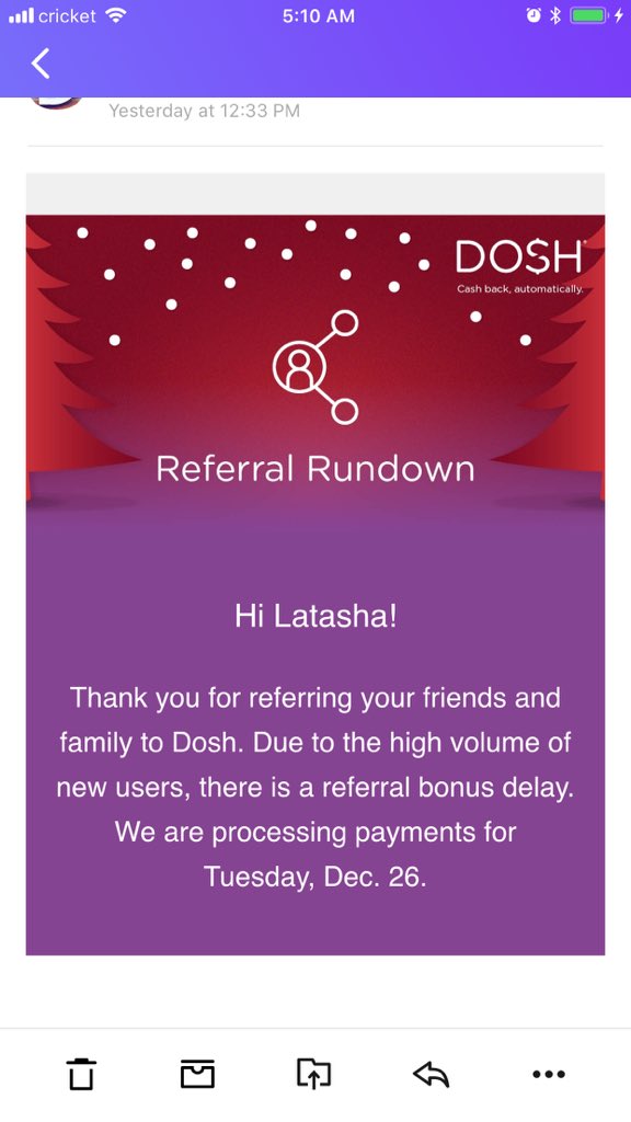 llmiller89's tweet photo. So many people are jumping on this amazing free money APP!! I woke up to another $30 in my Dosh account!!! 
Step 👣 1. Click this link 👇🏻
https://t.co/5UPv07lMS3
Step 👣 2. Link a cc or debit card to your account 
Step 👣 3. Share your link with family and friends!! https://t.co/g3e3znjJsW