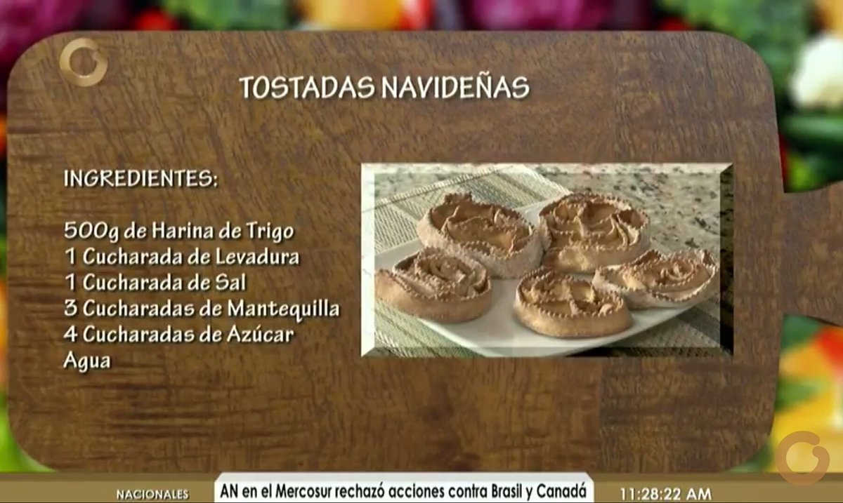 Hola mis vivarachos hoy hicimos unas tostadas navideñas y mañana les voy a enseñar hacer algo delicioso para acompañarlas❤ No se pierdan el programa mañana a las 11:30🌲 Feliz navidad🎅