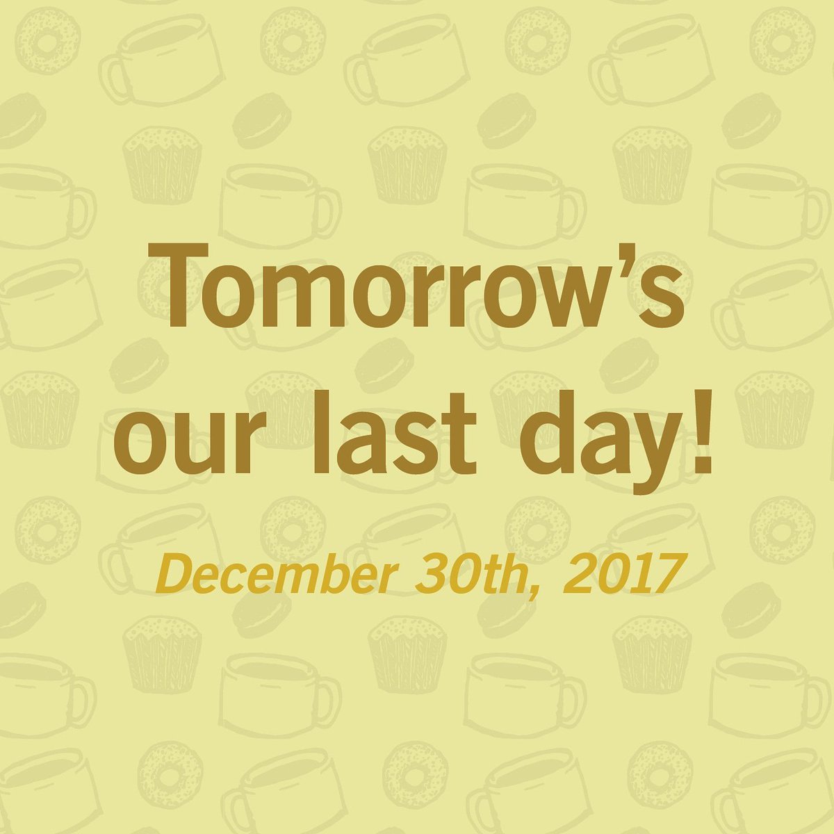 jpscoffee's tweet photo. Come hangout with us today and tomorrow to celebrate our last day as JP's! We've got 40% off of merch (including 2017 Mug Club mugs), bags of coffee, and bulk tea! https://t.co/6n2bx3gDEe