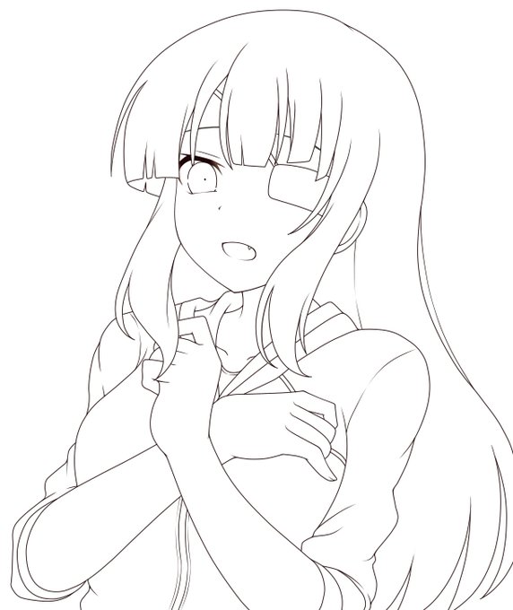 未来ちゃん途中までカキカキ。 