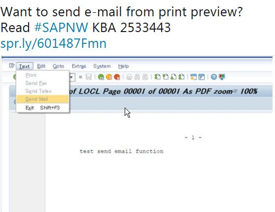 craigbrownphd's tweet photo. Top 10 Tweets from @SAPSupportHelp in Oct 2017: The following is a list of top 10 tweets from @SAPSupportHelp for the month of October 2017:   Netweaver Want to send e-mail from print preview? Read #SAPNW KBA 2533443  Next Generation… https://t.co/T37c02P9mm #SAP #SAPCloud #ML https://t.co/JsrwZTuGki