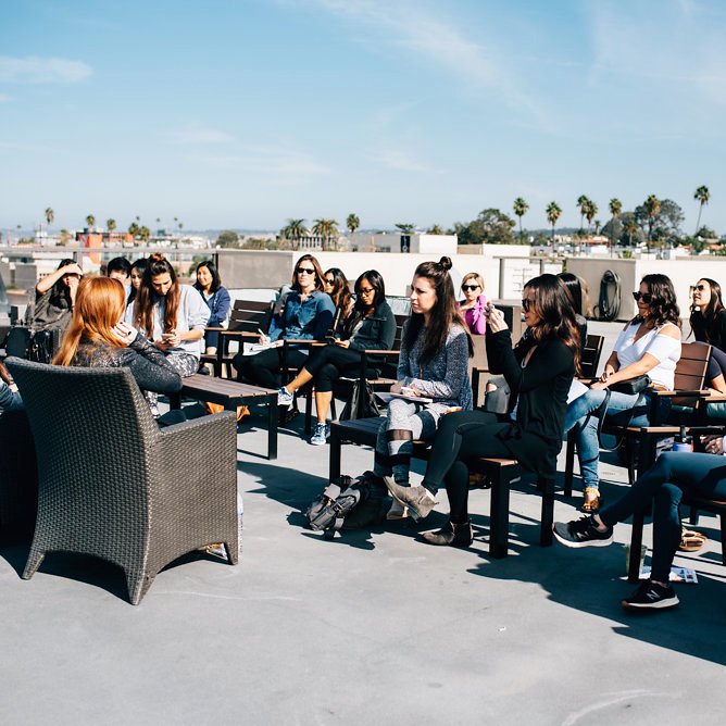 Secretly, I love doing things that freak me out (aka public speaking), because it feels so darn good afterwards. Is there anything you're terrified of doing that you want to say yes to in 2018?