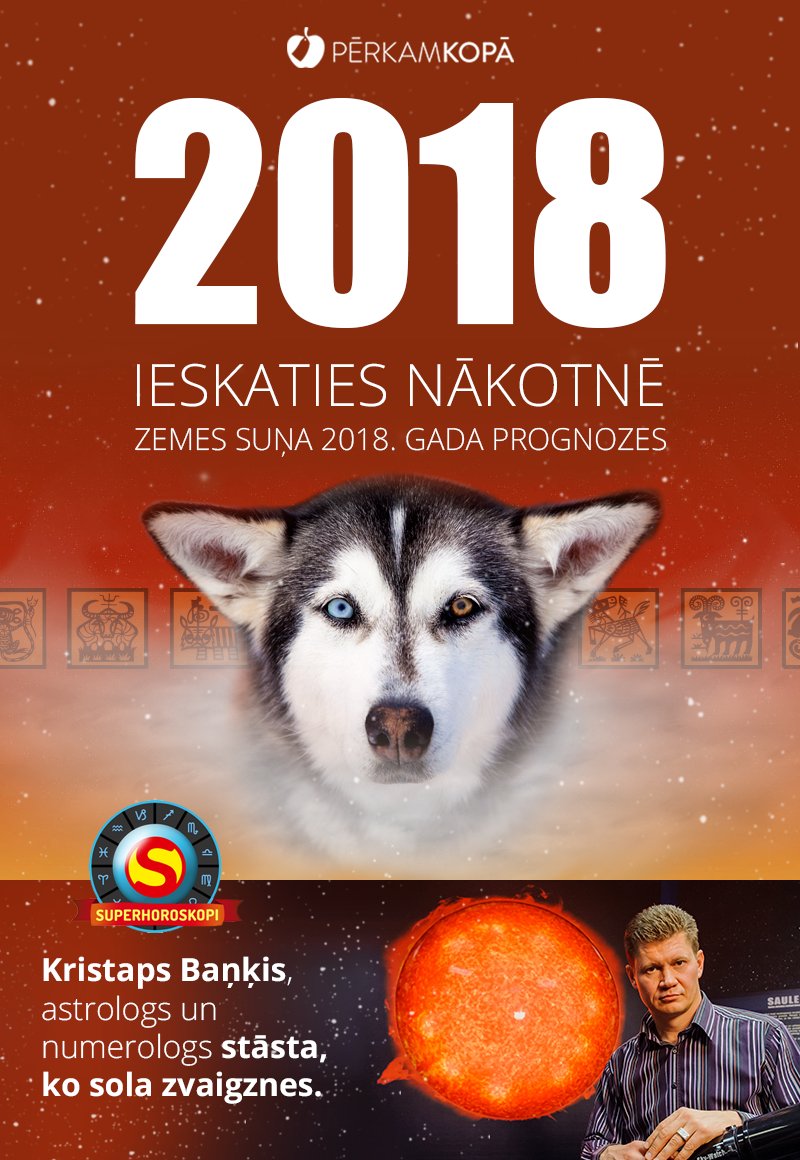 KO SOLA ZVAIGZNES ZEMES SUŅA GADĀ? 🐶
Noskaidro kopā ar astrologu un numerologu Kristapu Baņķi (<a href="/SUPERhoroskopi/">ASTROcentrs</a>): facebook.com/PerkamKopa/pho…