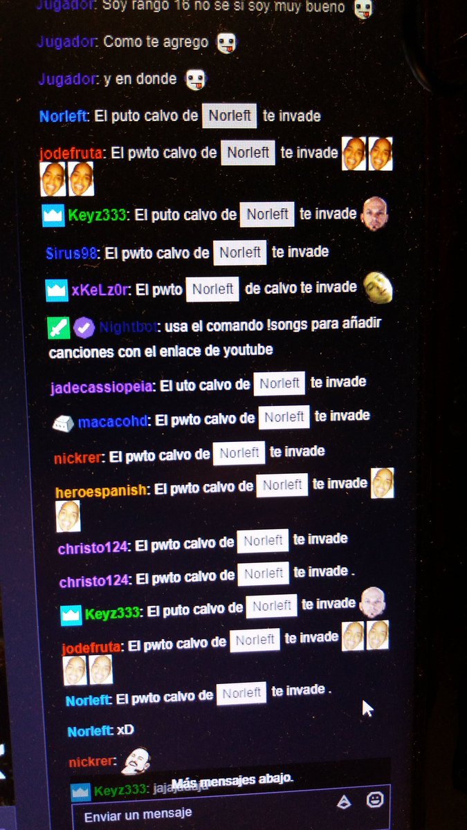 Norleft's tweet image. Muy bien gente compartiendo un odio hacia mi persona y amorcito en el host a @SnaitBraveHeart ^^ putos amos