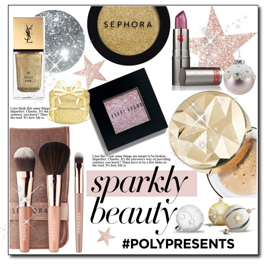 polyvore's tweet photo. A little extra sparkle never hurt anybody... ✨ Create a set showing off your #NYE beauty look for a chance to win a $250 gift card 💄 https://t.co/SUQ340FN90 #PolyPresents https://t.co/6U2ufJbu9f