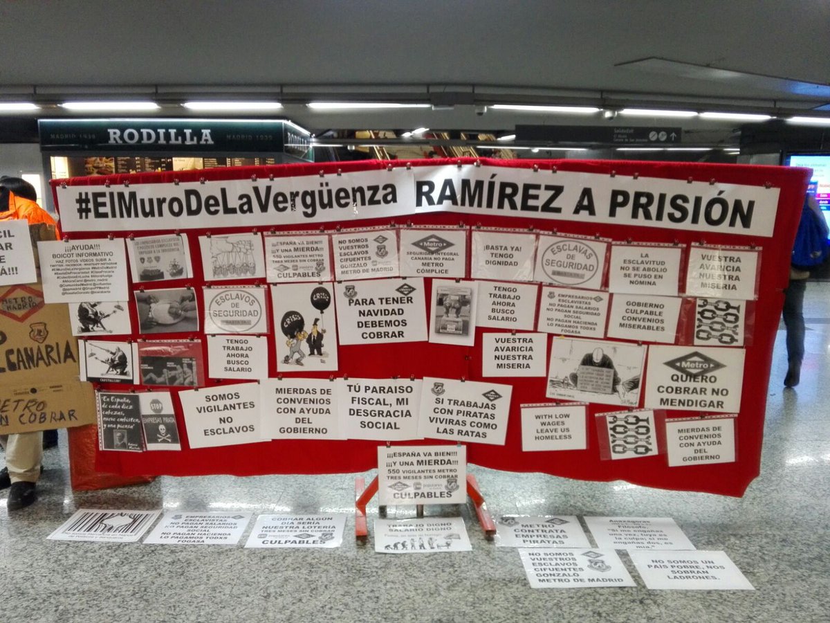 JuanAlmansa73's tweet photo. @ComunidadMadrid @metro_madrid Sí pero 560 familias llevan tres meses sin cobrar, y miráis para otro lado, metro sin seguridad en alerta 4, espero que no pase nada https://t.co/NCqHA67SA8
