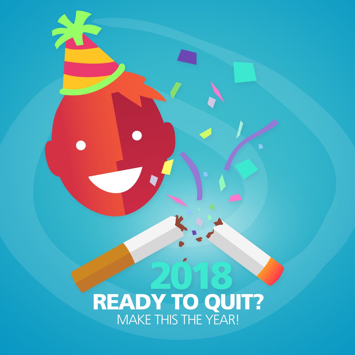 SDQuitLine's tweet image. Start the new year tobacco free! You’ll feel better! Call the QuitLine at 1.866.SD-QUITS or request a call at SDQuitLine.com/enroll #SDQuits #SDQuitLine #HappyNewYear