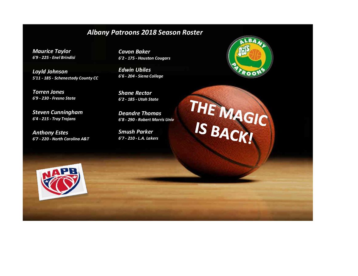 Final roster! Welcome to the team guys...long, hard fought battle...#themagicisback #patroonsbasketball