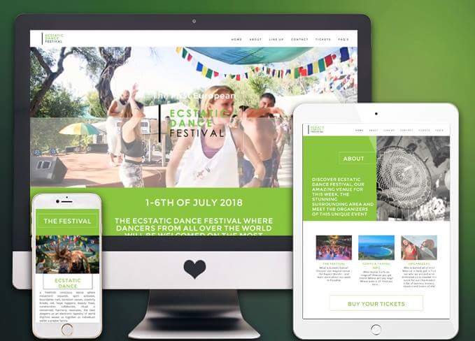 TureksDesigns's tweet photo. My latest #Website creation for the 2018 Ecstatic Dance Festival in Corfu. Here you will discover lots of information about the event along with heaps of imagery and a shop to purchase tickets. View the Website here: https://t.co/hXMiyTtQki
 #ecstaticdancefestival #GraphicDesign https://t.co/14jStnBILM